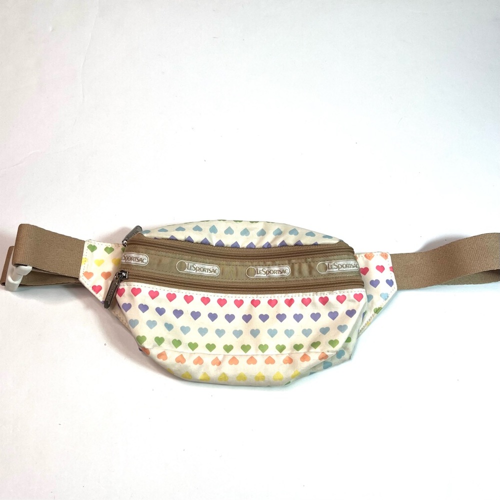 LeSportsac Rainbow Heart Belt Bag Fanny Pack - Picture 3 of 15